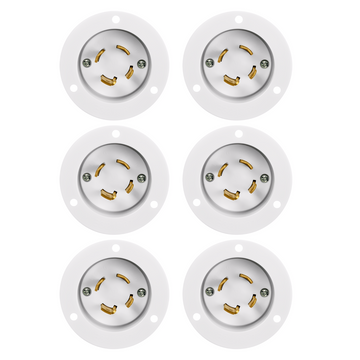 Enerlites Locking Flanged Inlet, 30A, L15-30PFI